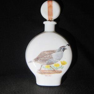 1969 "California Quail" Dant Distillery Collectible Decanter Field Birds Series